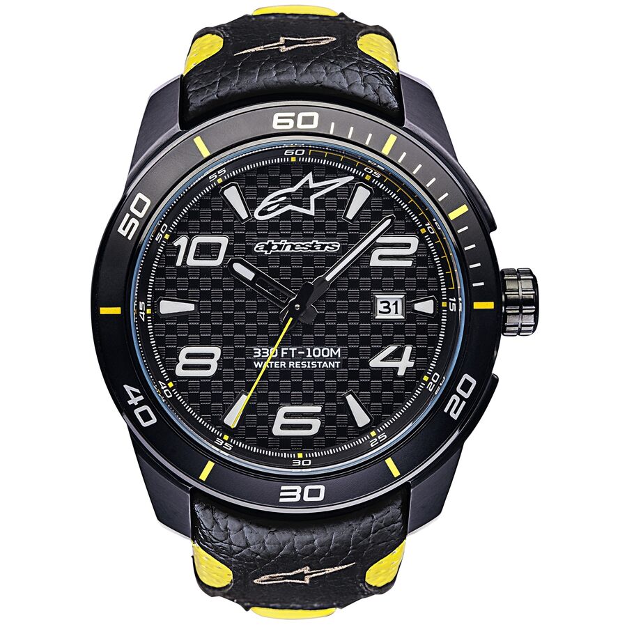 alpinestars tech 3h watch - leather band