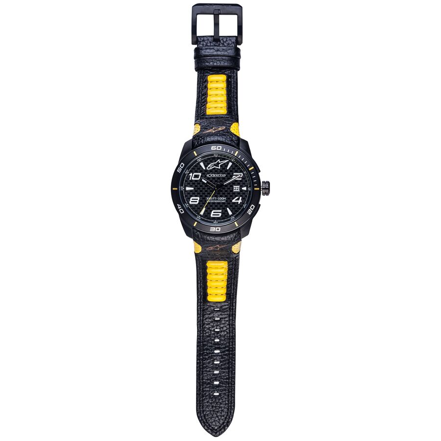 alpinestars tech 3h watch - leather band