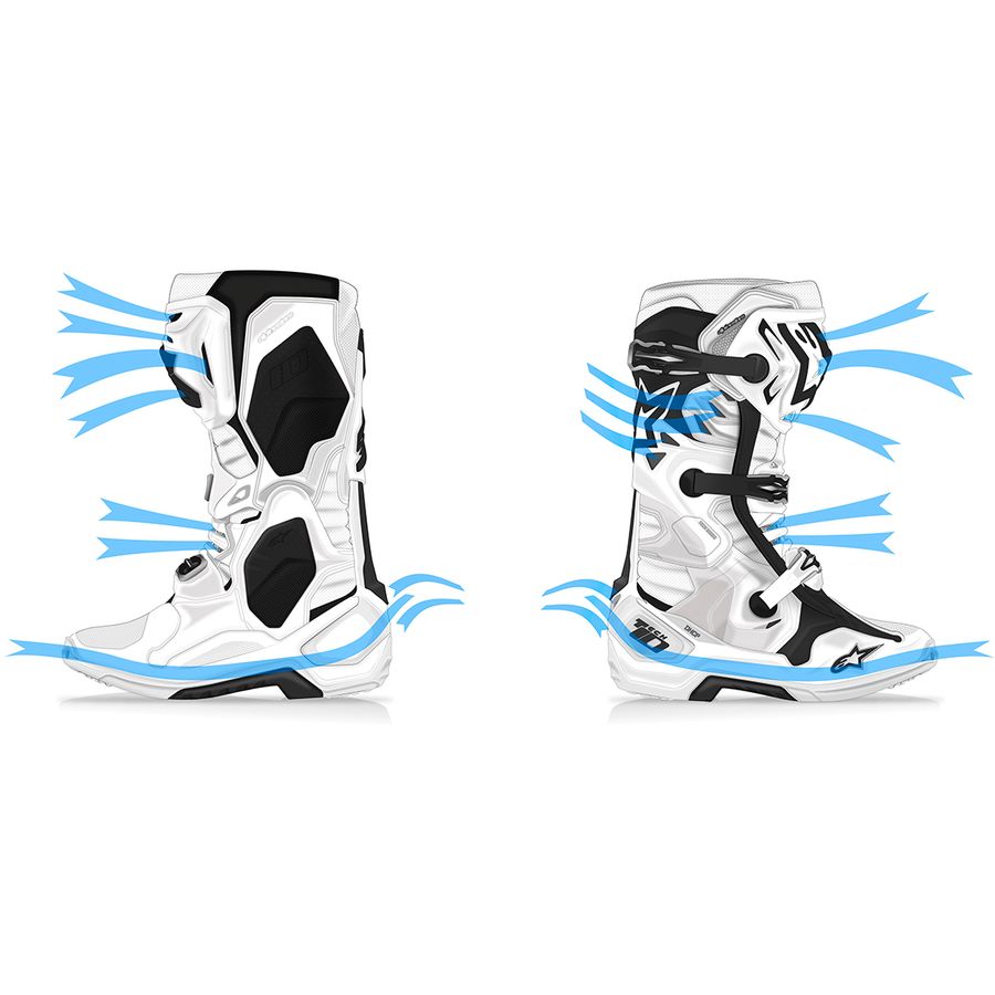 alpinestars tech-10 boots supervented 44 alpinestars tech-10 boots supervented