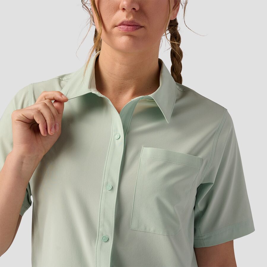 backcountry slickrock short-sleeve button-up jersey - women's 10 backcountry slickrock short-sleeve button-up jersey - women's