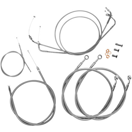 baron custom accessories extended stainless cable and line kit