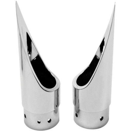 baron custom accessories family jewels scalloped exhaust tip