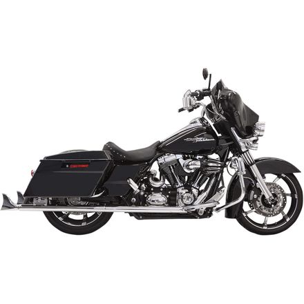 bassani xhaust fishtail slip-on exhaust with baffles