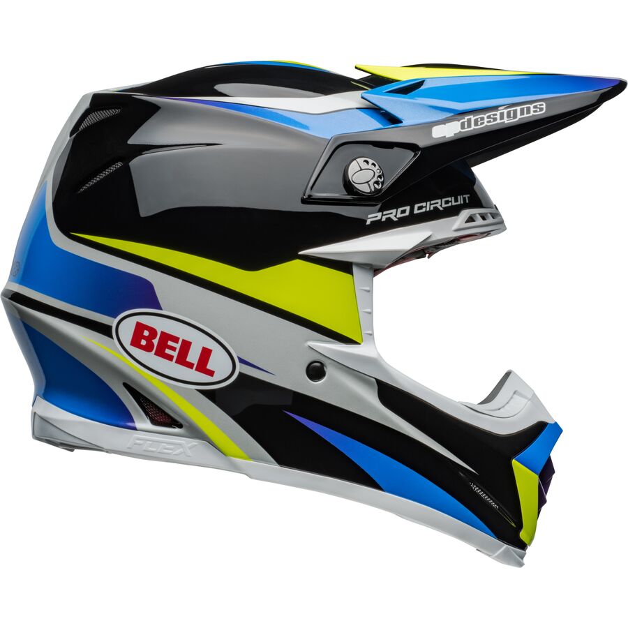 bell moto-9s flex helmet - 2024 pro circuit 6 bell moto-9s flex helmet - 2024 pro circuit