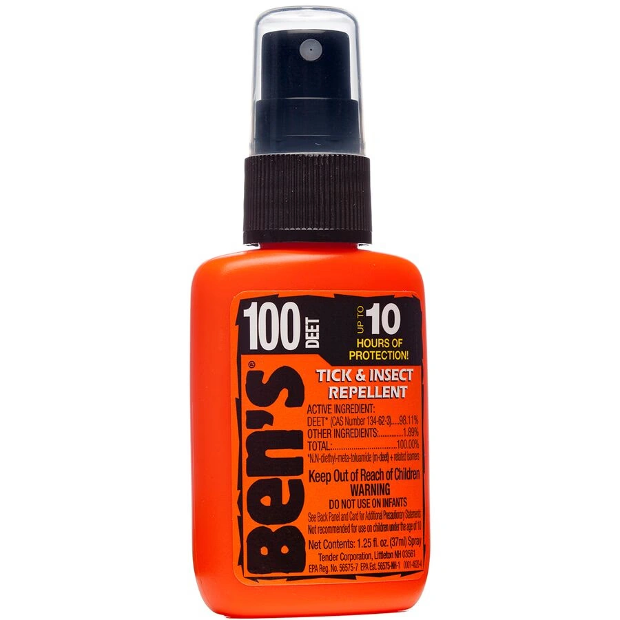 ben's 100 max deet tick & insect repellent 1.25oz pump spray