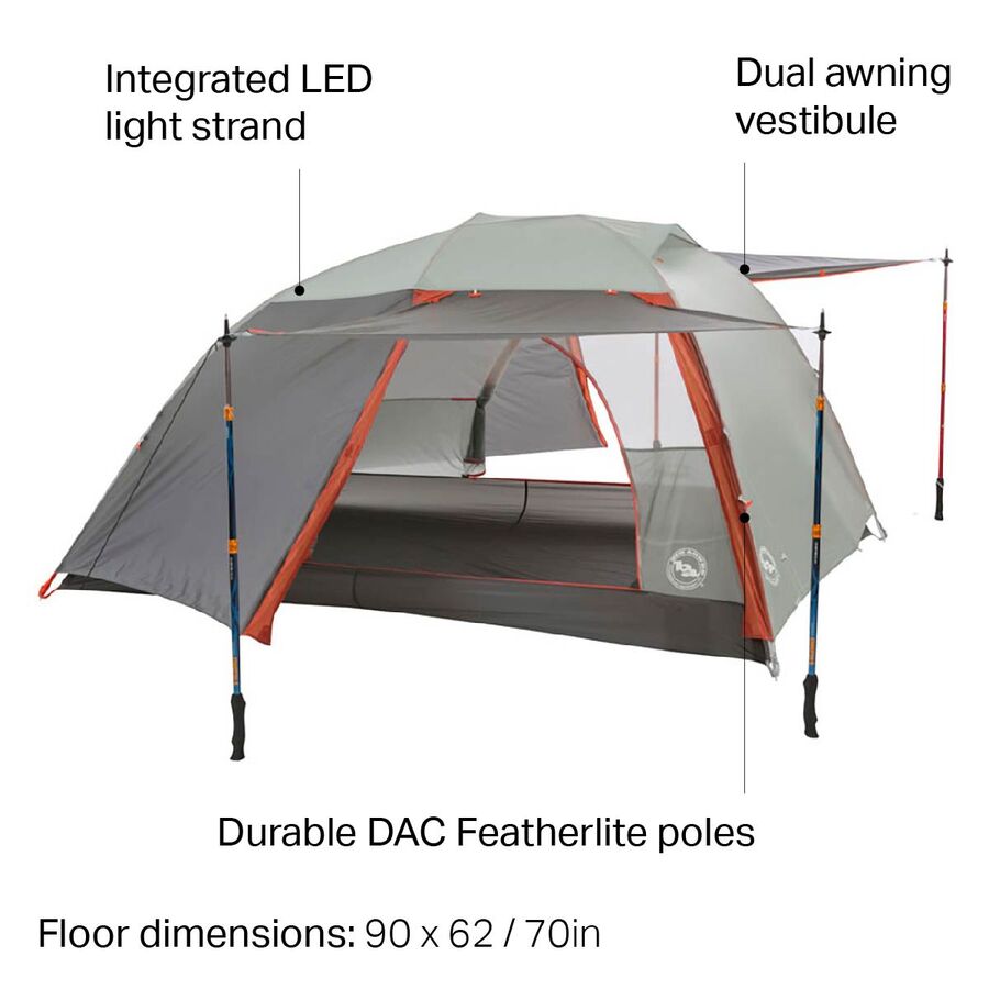big agnes copper spur hv ul3 mtnglo tent: 3-person 3-season 5 big agnes copper spur hv ul3 mtnglo tent: 3-person 3-season