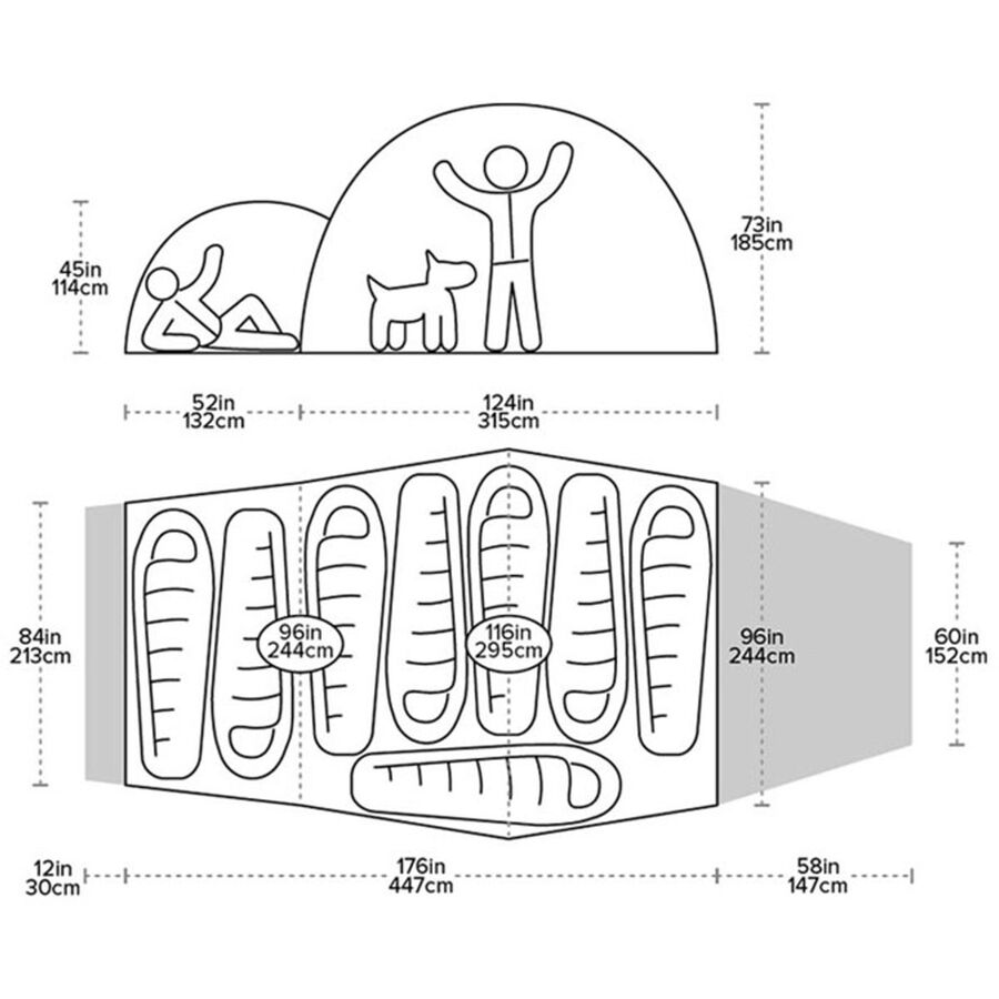 big agnes mad house 8 tent: 8-person 4-season