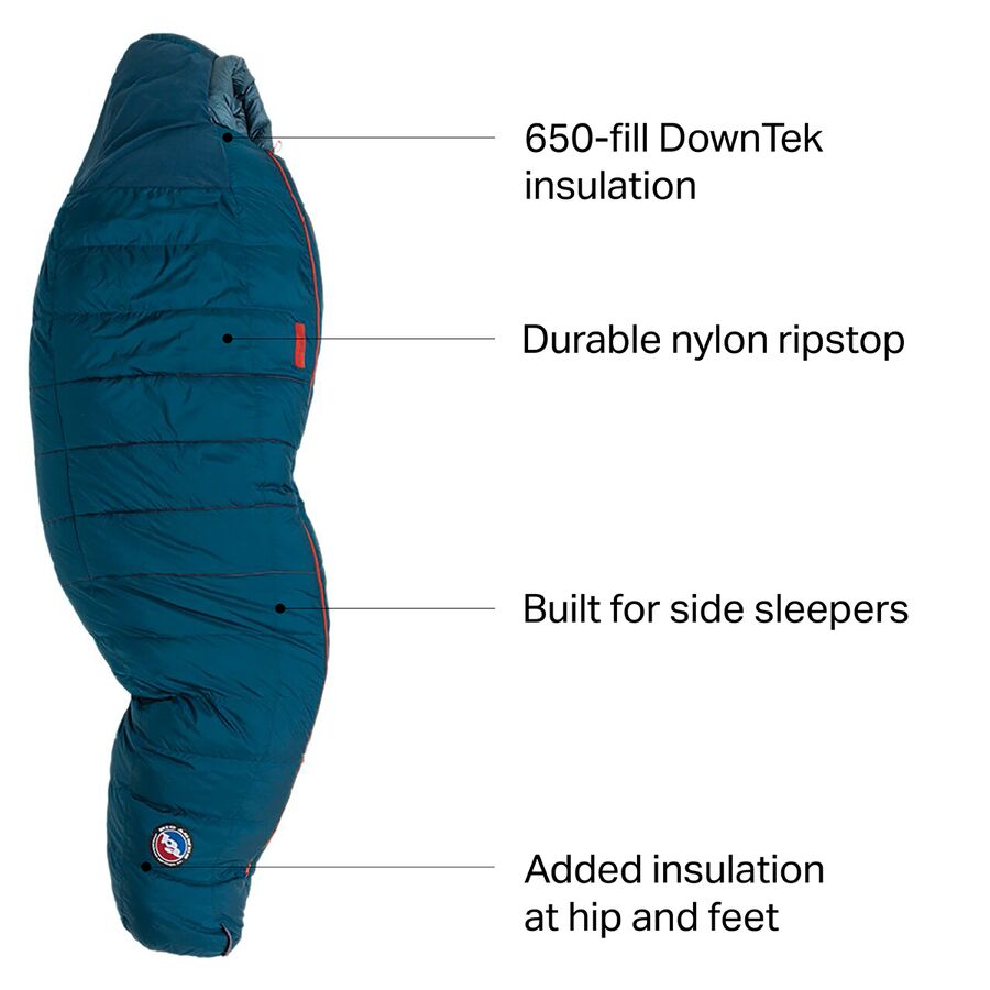 big agnes sidewinder sl sleeping bag: 35f down 3 big agnes sidewinder sl sleeping bag: 35f down