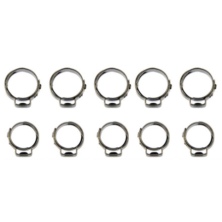 bikemaster 10-piece replacement clamp set for fuel line swaging kit