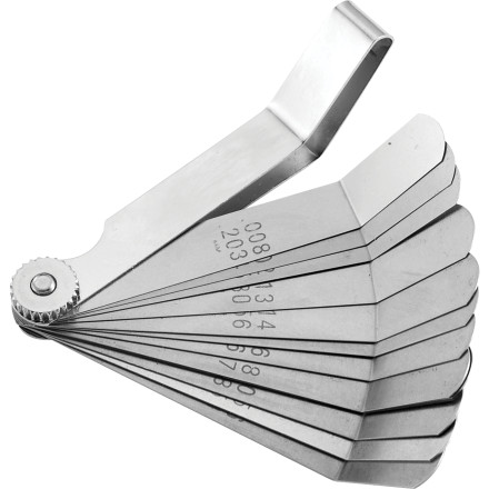 bikemaster 12-blade combination tappet and feeler gauge set