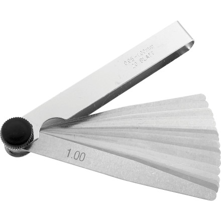 bikemaster 20-blade metric feeler gauge set