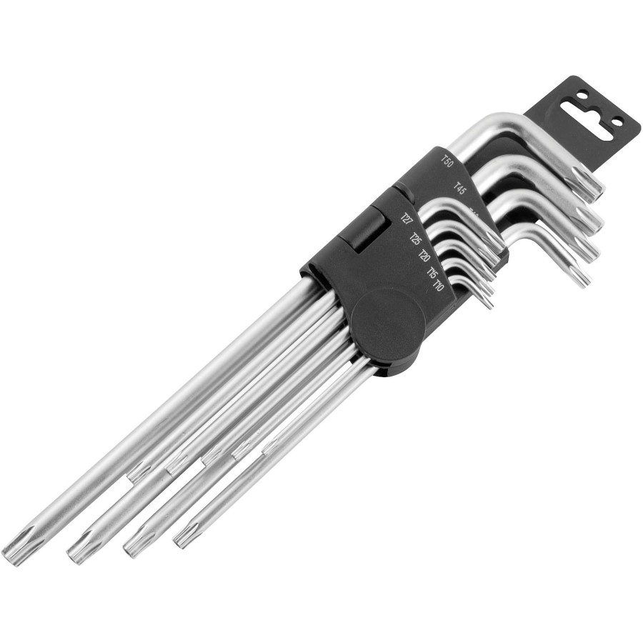 bikemaster 9-piece security torx wrench set and holder