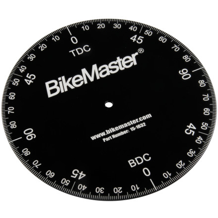 bikemaster aluminum timing degree wheel
