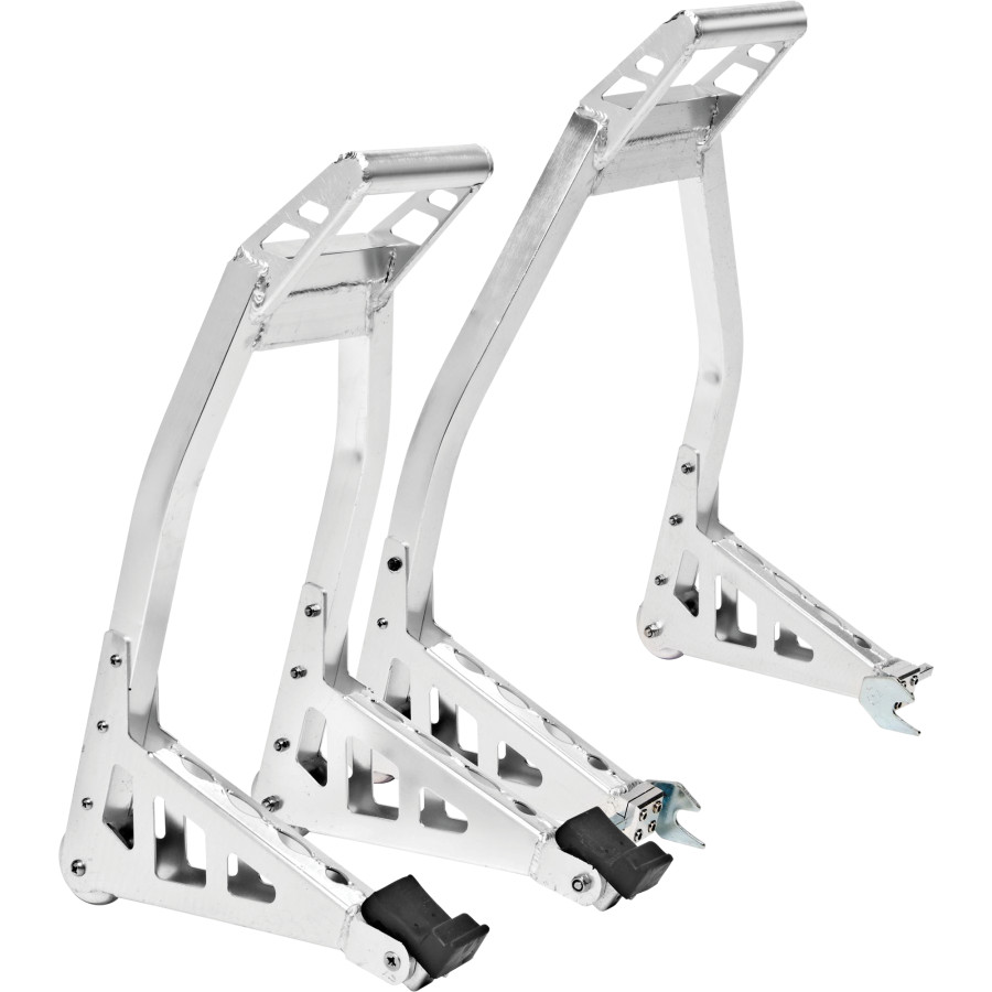bikemaster universal aluminum front and rear stand combo