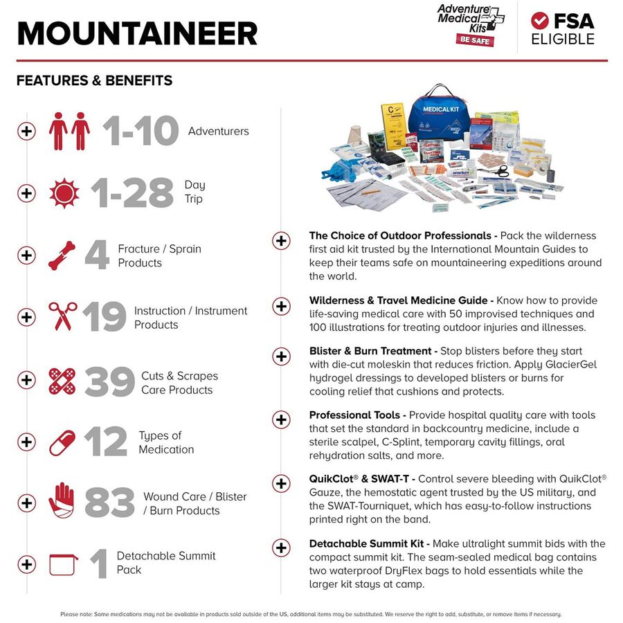 adventure medical kits mountain series medical kit