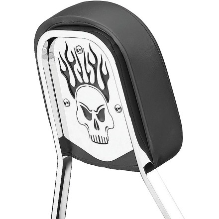 cobra steel sissy bar insert - skull