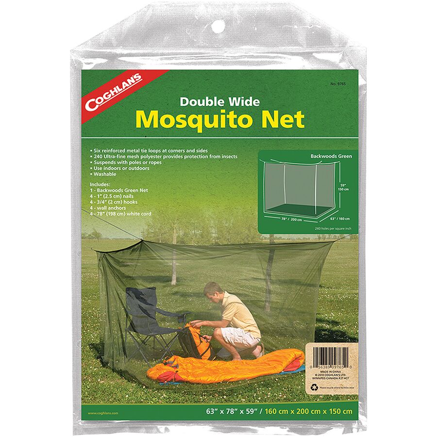 coghlan's double green mosquito net 3 coghlan's double green mosquito net