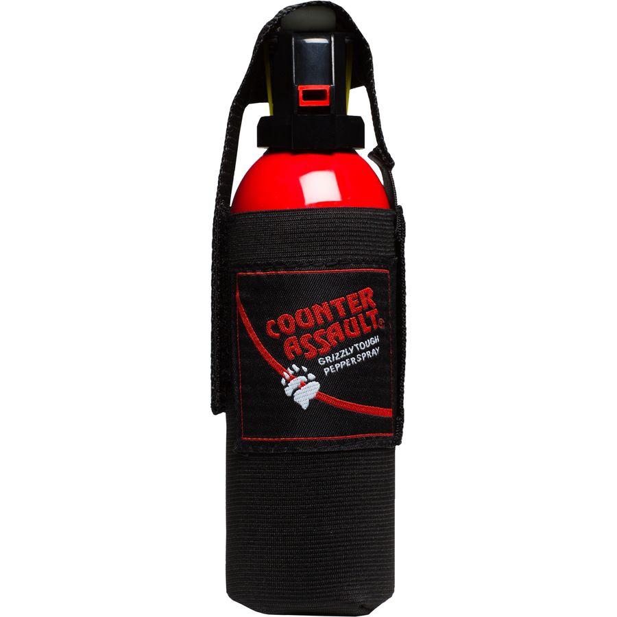 counter assault 8.1oz bear deterrent spray + belt holster