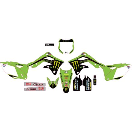 d'cor visuals 2019 monster energy usa complete graphic kit - kawasaki