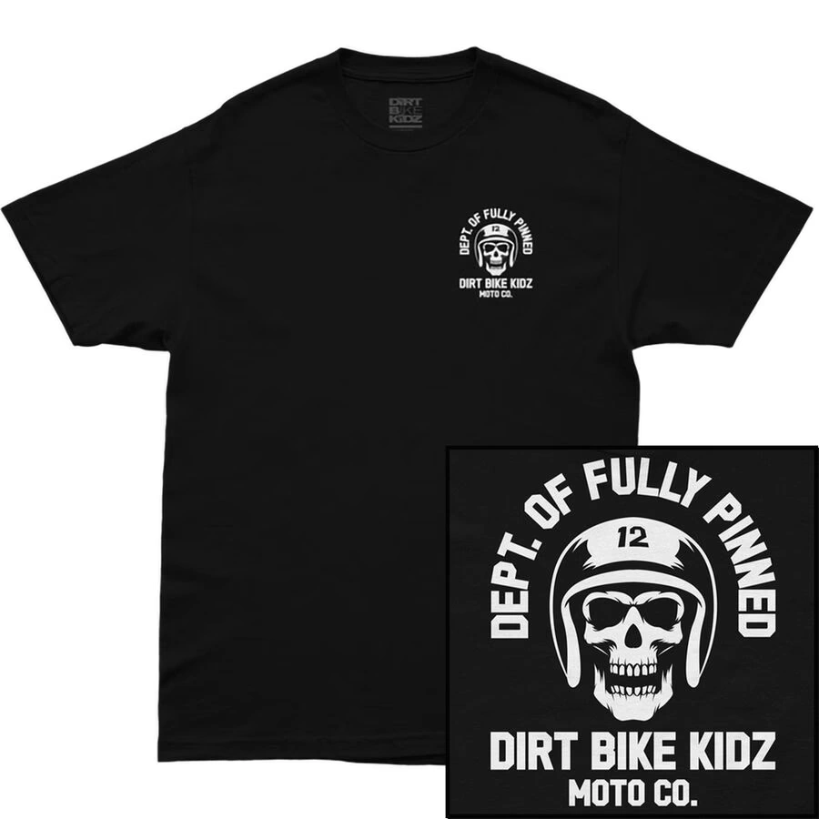 dirt bike kidz youth fully pinned t-shirt