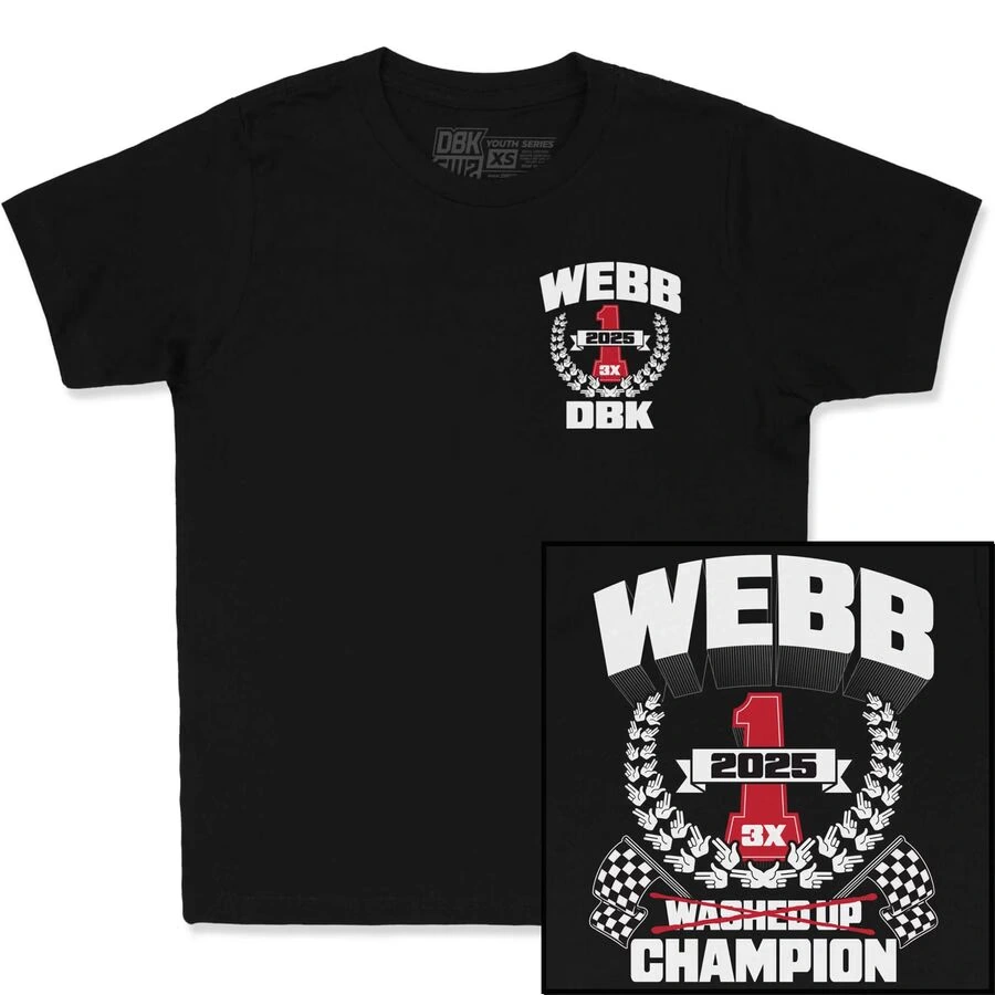 dirt bike kidz youth the champ cw2 t-shirt