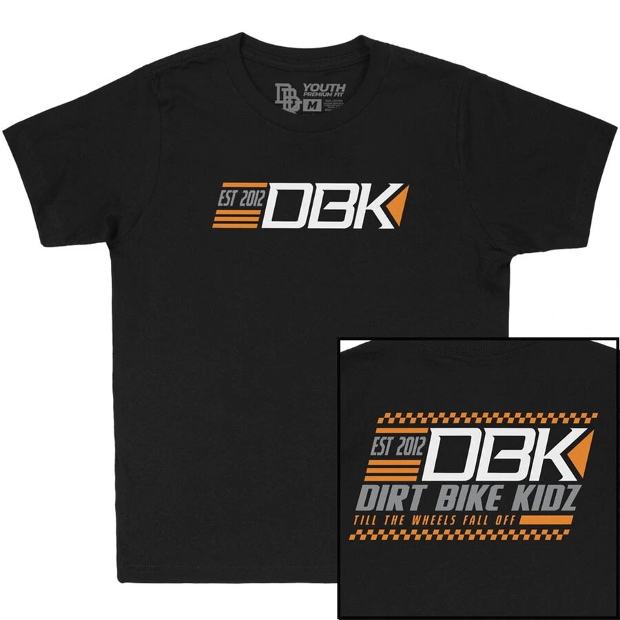 dirt bike kidz youth we race t-shirt