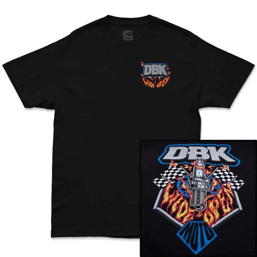 dirt bike kidz youth wide open t-shirt