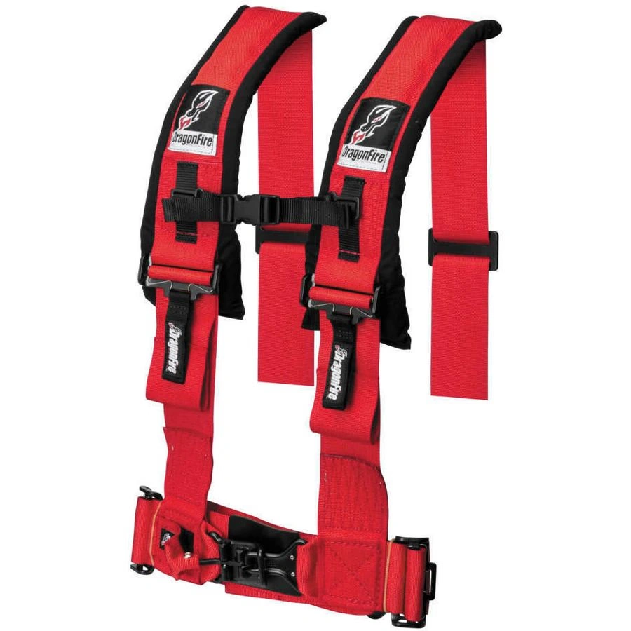 dragonfire racing 4-point 3" h-style harness with sternum clip
