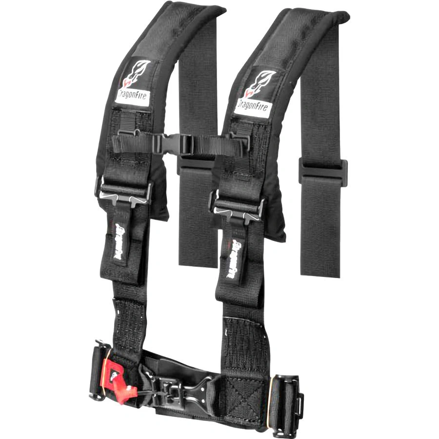 dragonfire racing 4-point 3" h-style harness with sternum clip