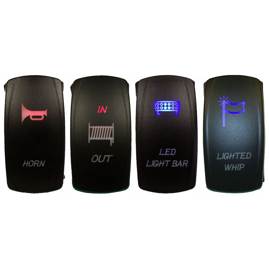 dragonfire racing laser etched led rocker switch