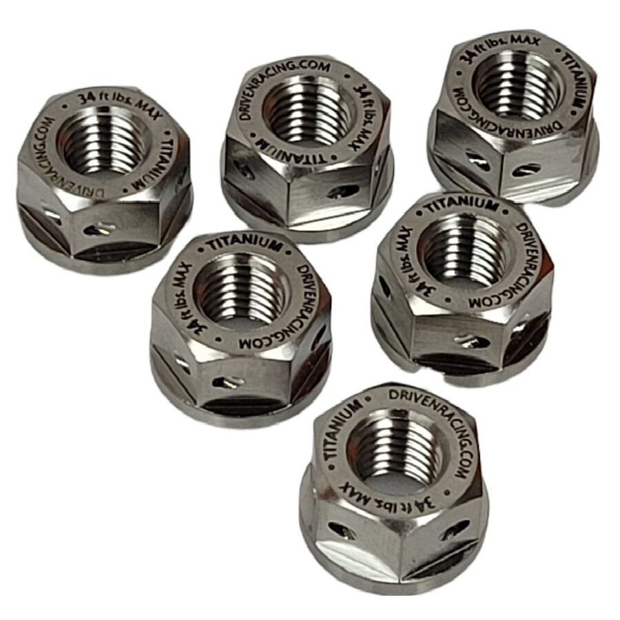 driven racing titanium sprocket nuts
