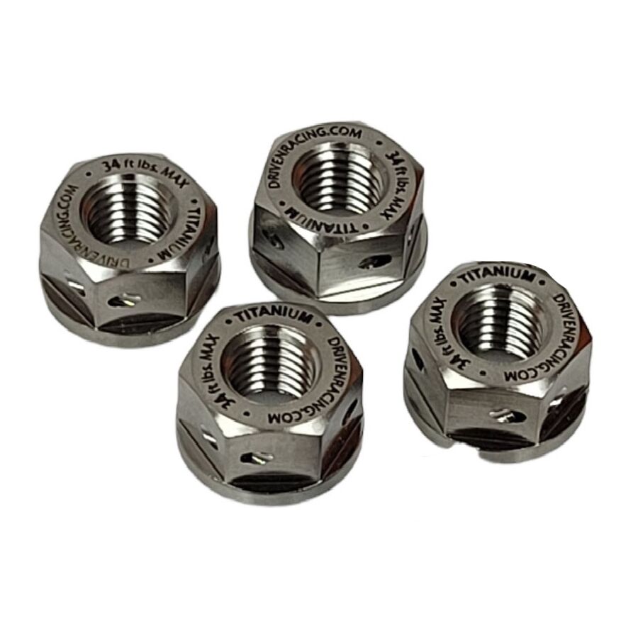 driven racing titanium sprocket nuts