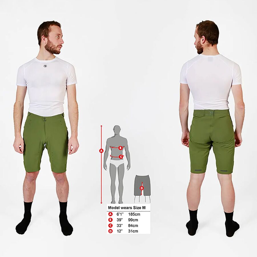 endura gv500 foyle short - men's 12 endura gv500 foyle short - men's