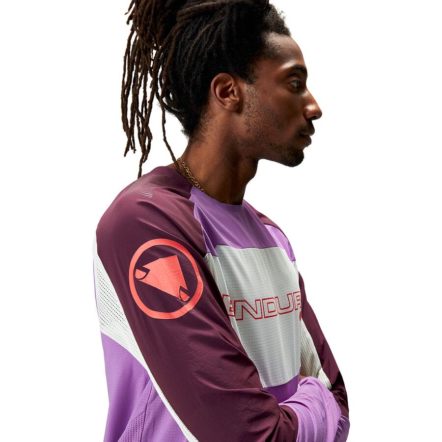 endura mt500 burner lite long-sleeve jersey - men's 22 endura mt500 burner lite long-sleeve jersey - men's