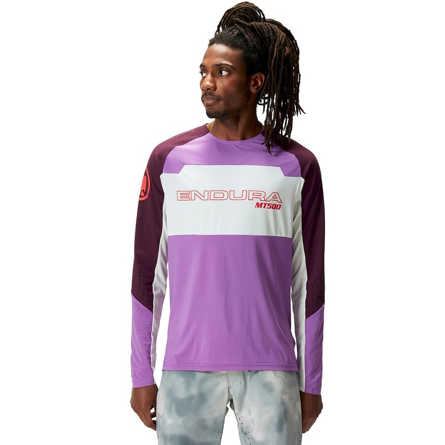 endura mt500 burner lite long-sleeve jersey - men's 28 endura mt500 burner lite long-sleeve jersey - men's