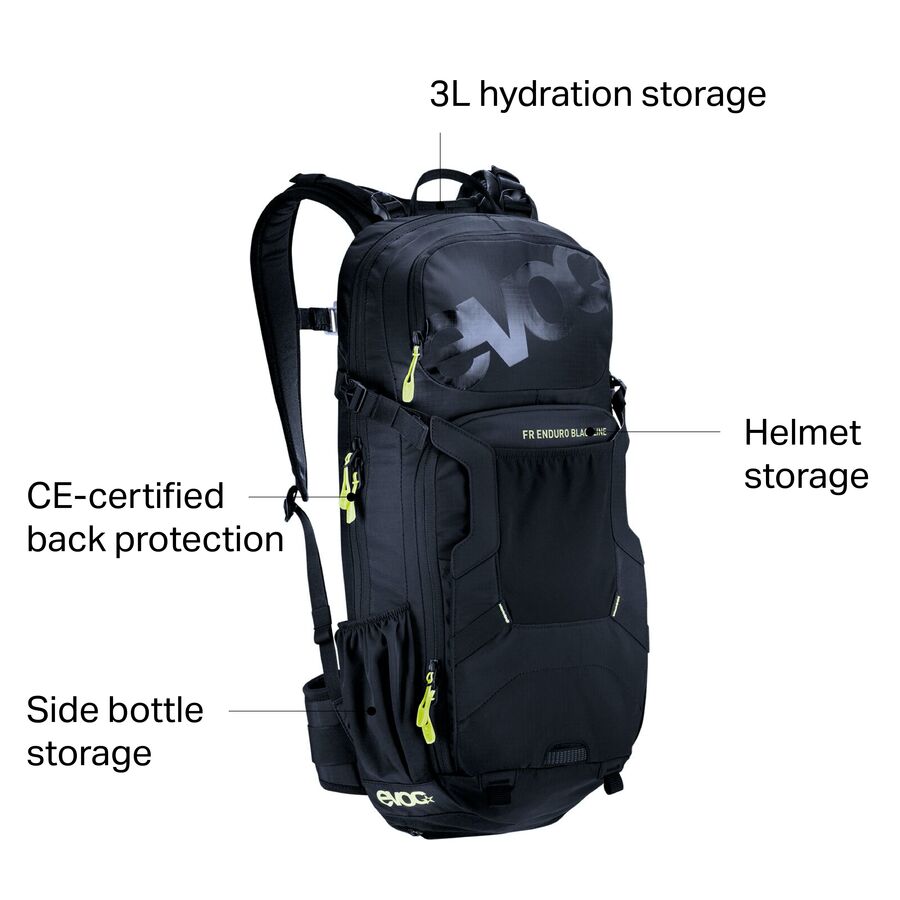 evoc fr enduro blackline protector 16l hydration pack 7 evoc fr enduro blackline protector 16l hydration pack