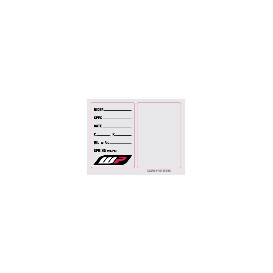 System Spec Sticker Factory Effex Suspension Spec Stickers - MotoSport