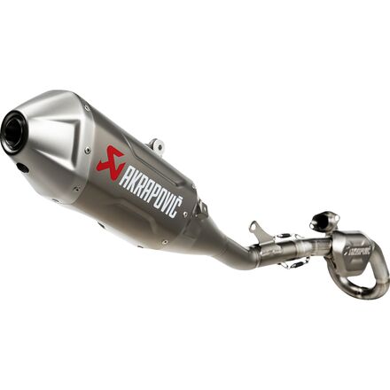 akrapovic evolution titanium full system exhaust with spark arrestor