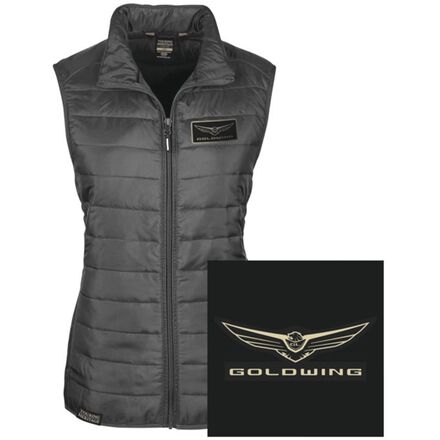 factory effex women's gold wing puffer vest