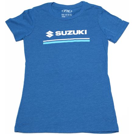 factory effex women's suzuki stripes t-shirt