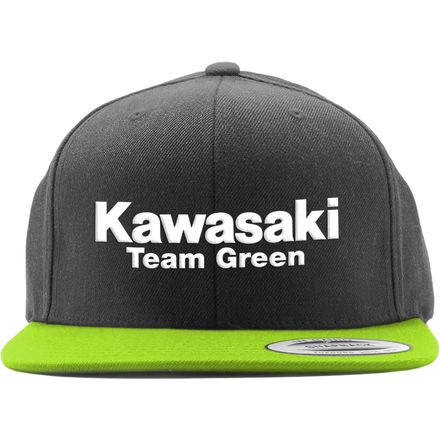factory effex youth kawasaki team green trucker hat