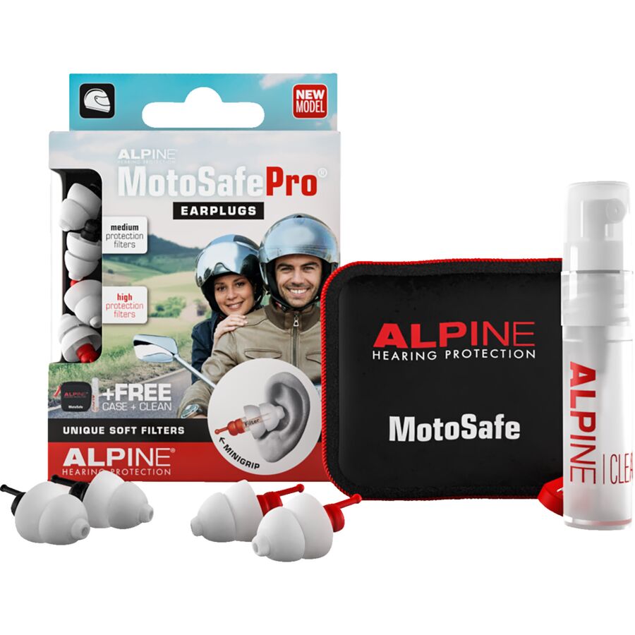 alpine hearing protection motosafe pro earplugs