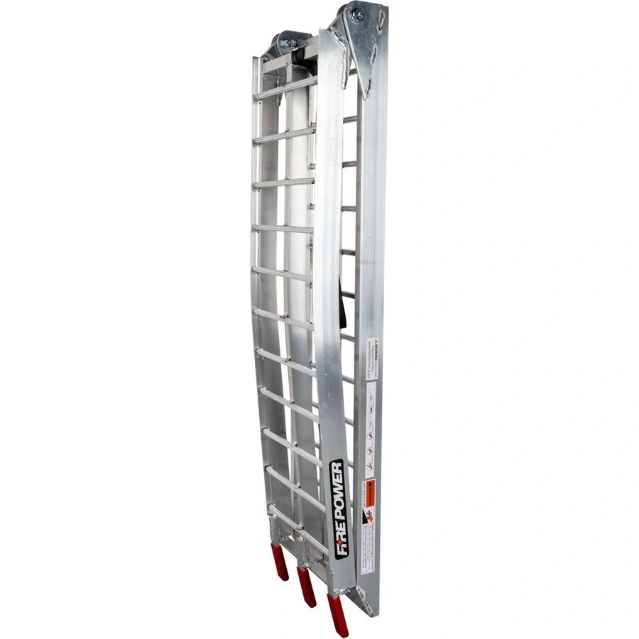 fire power folding curved aluminum ramp