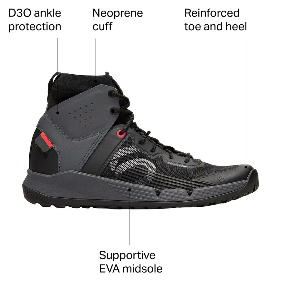 five ten trailcross mid pro mountain bike shoe - men's 10 five ten trailcross mid pro mountain bike shoe - men's