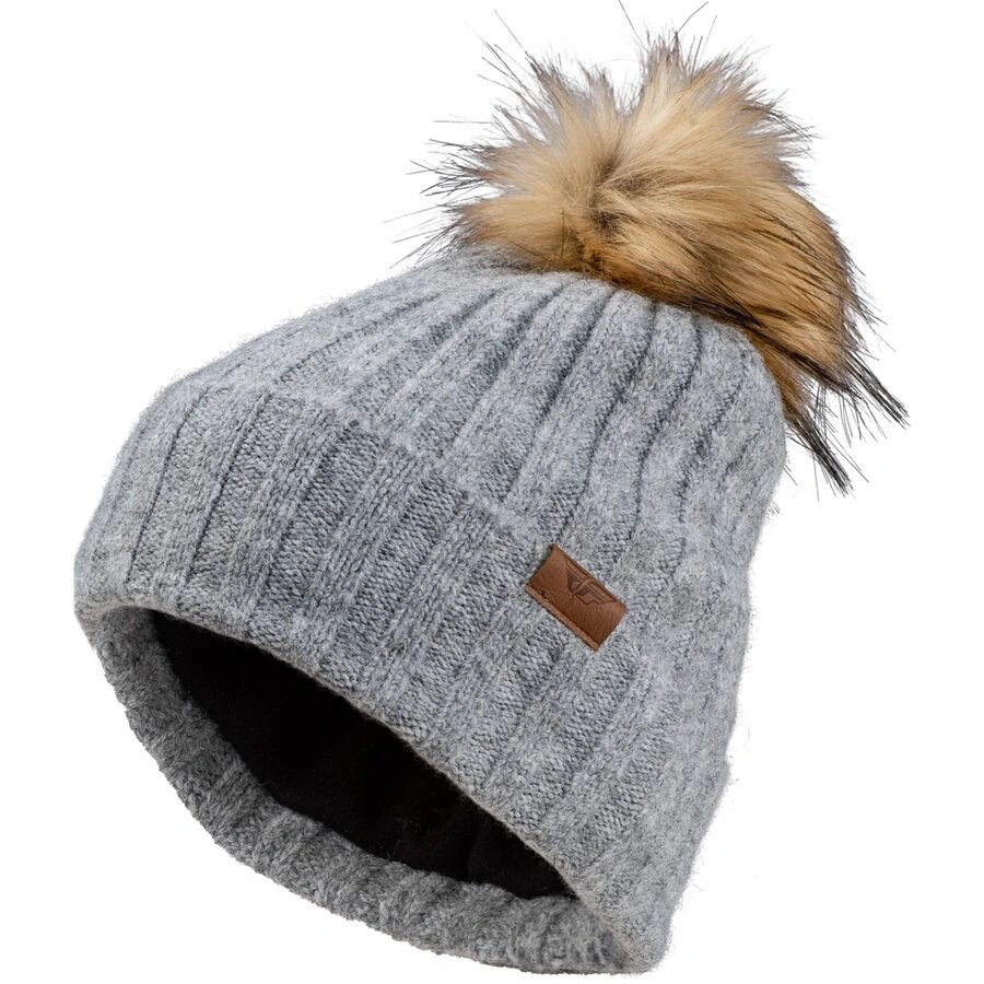 fly racing snow women's pom beanie