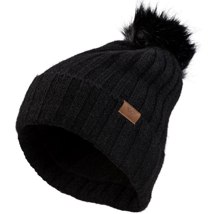 fly racing snow women's pom beanie