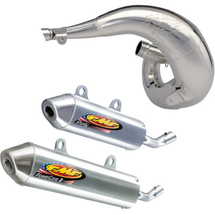 fmf fatty pipe & powercore 2 silencer combo