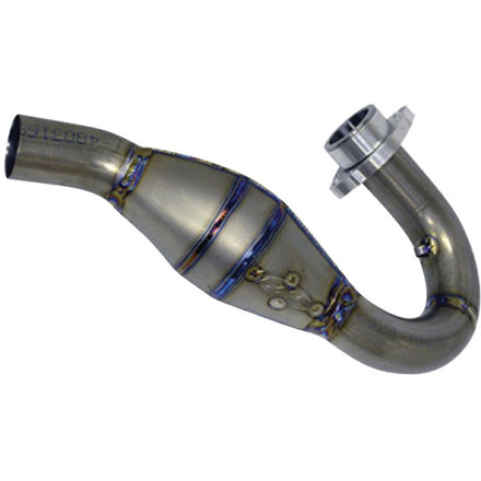 fmf megabomb header with mid pipe - stainless steel