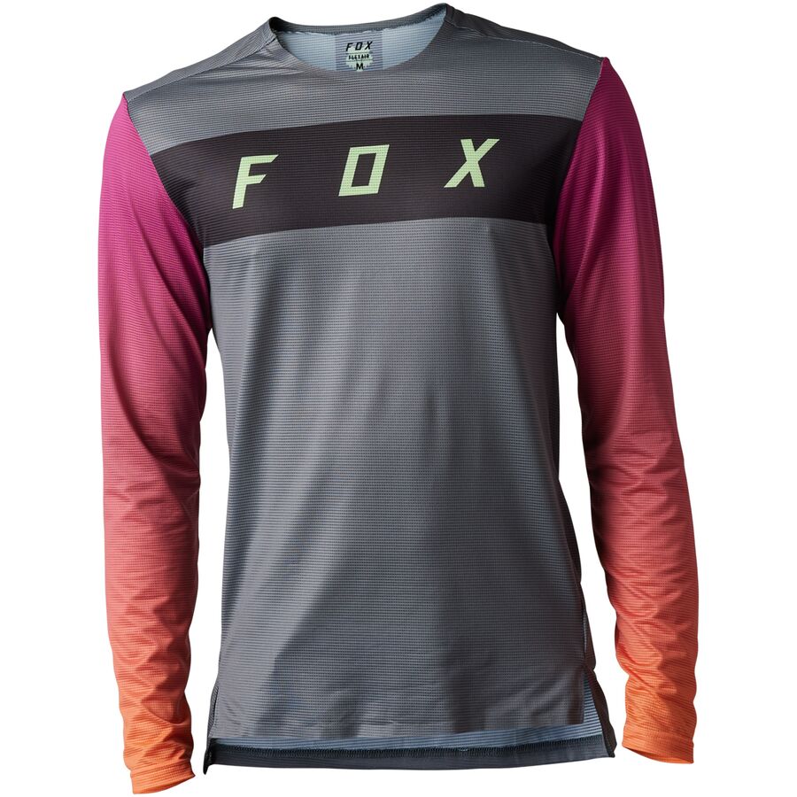 fox racing flexair long-sleeve jersey - men's 8 fox racing flexair long-sleeve jersey - men's