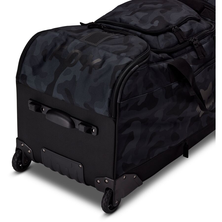 fox racing shuttle roller gear bag - black camo 5 fox racing shuttle roller gear bag - black camo